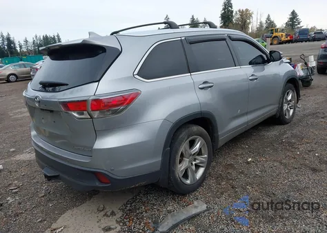 2015 Toyota Highlander Limited V6 из США, поврежденный, VIN 5TDDKRFH2FS187955